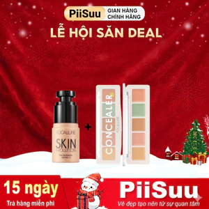 Combo Focallure Kem Nền BB Dạng Lỏng + Bảng Kem Che Khuyết Điểm Độ Che Phủ Cao Chống Thấm Nước