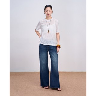 Quần Jeans Nữ KERFUL Wash Ống Đứng Basic Thời Trang GOUT DE JUN
