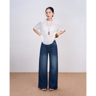 Quần Jeans Nữ KERFUL Wash Ống Đứng Basic Thời Trang GOUT DE JUN