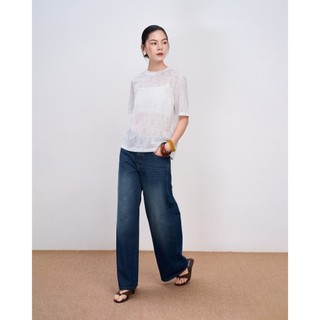 Quần Jeans Nữ KERFUL Wash Ống Đứng Basic Thời Trang GOUT DE JUN