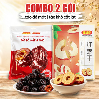 Combo 3 túi táo đỏ sấy dẻo, sấy giòn sấy mật - Bổ sung vitamin, sắt, khoáng chất... Tốt cho sức khỏe
