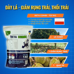 8 Thành Phần Trung Vi Lượng Giúp Lá Xanh Dày Bóng Mướt Chống Rụng Trái BETA COMBI Túi 1Kg Phân Bón Nhập Khẩu Ba Lan