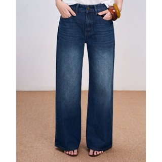 Quần Jeans Nữ KERFUL Wash Ống Đứng Basic Thời Trang GOUT DE JUN