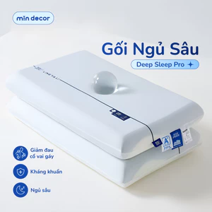 Gối Ngủ Sâu Deep Sleep Pro Mịn Decor, Gối Công Thái Học Chống Đau Cổ Vai Gáy