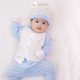 [M&B] Trọn bộ Combo sơ sinh (0-3M) Viscose Sky Pony co giản 4 chiều thoáng mát, an toàn cho da bé.