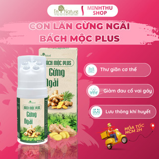 Con Lăn Bách Mộc Plus - Massage Hỗ Trợ Giảm Đau Mỏi Cổ Vai Gáy- I'm Nature 3in1/130ml