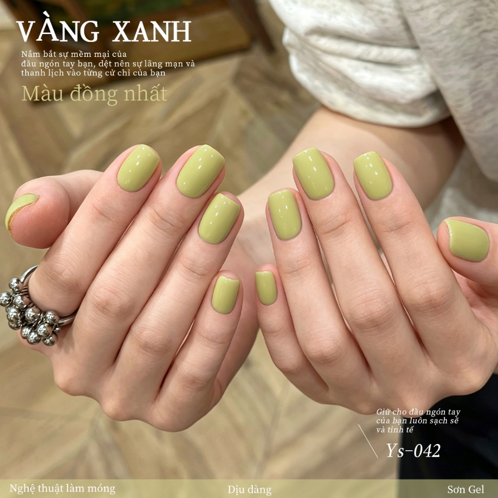 XEIJAYI 10ml -Sơn móng tay dạng gel màu vàng xanh, màu sắc bền lâu, thích hợp cho các tiệm làm móng.
