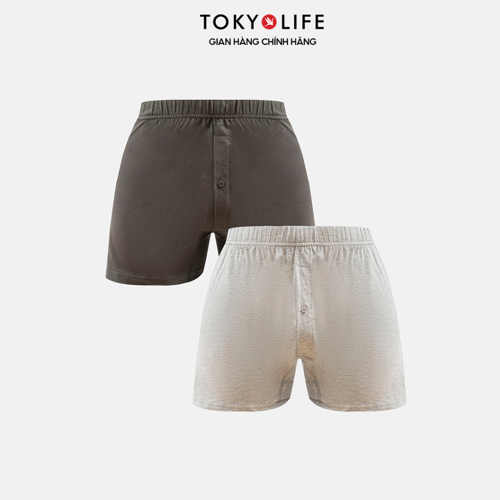 Combo 2 Quần Đùi Nam Mặc Nhà TOKYOLIFE Kiểu Nhật Chất Liệu Cotton Thoải Mái Thoáng Mát - 40000208