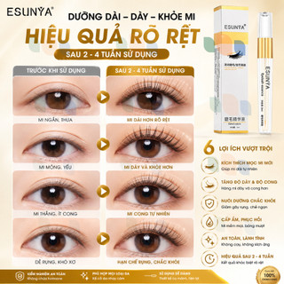 Serum Dưỡng Mi ESUNYA Chính Hãng 3ml - Tinh Chất Dưỡng Dài Mi, Dày Mi, Nuôi Dưỡng Lông Mi
