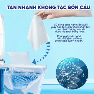 Giấy vệ sinh treo tường cao cấp TopGia Melto 1800 tờ/ 4 lớp mềm mịn,an toàn tiện lợi