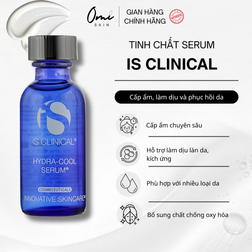 [CHÍNH HÃNG] Tinh chất serum IS Clinical Hydra Cool cấp ẩm và làm dịu da
