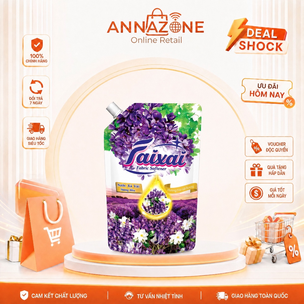 Nước Xả Vải Sinh Học 6in1 FAIXAI 1.6L [QUÀ TẶNG HẤP DẪN][Lẻ/Combo Tiết Kiệm]