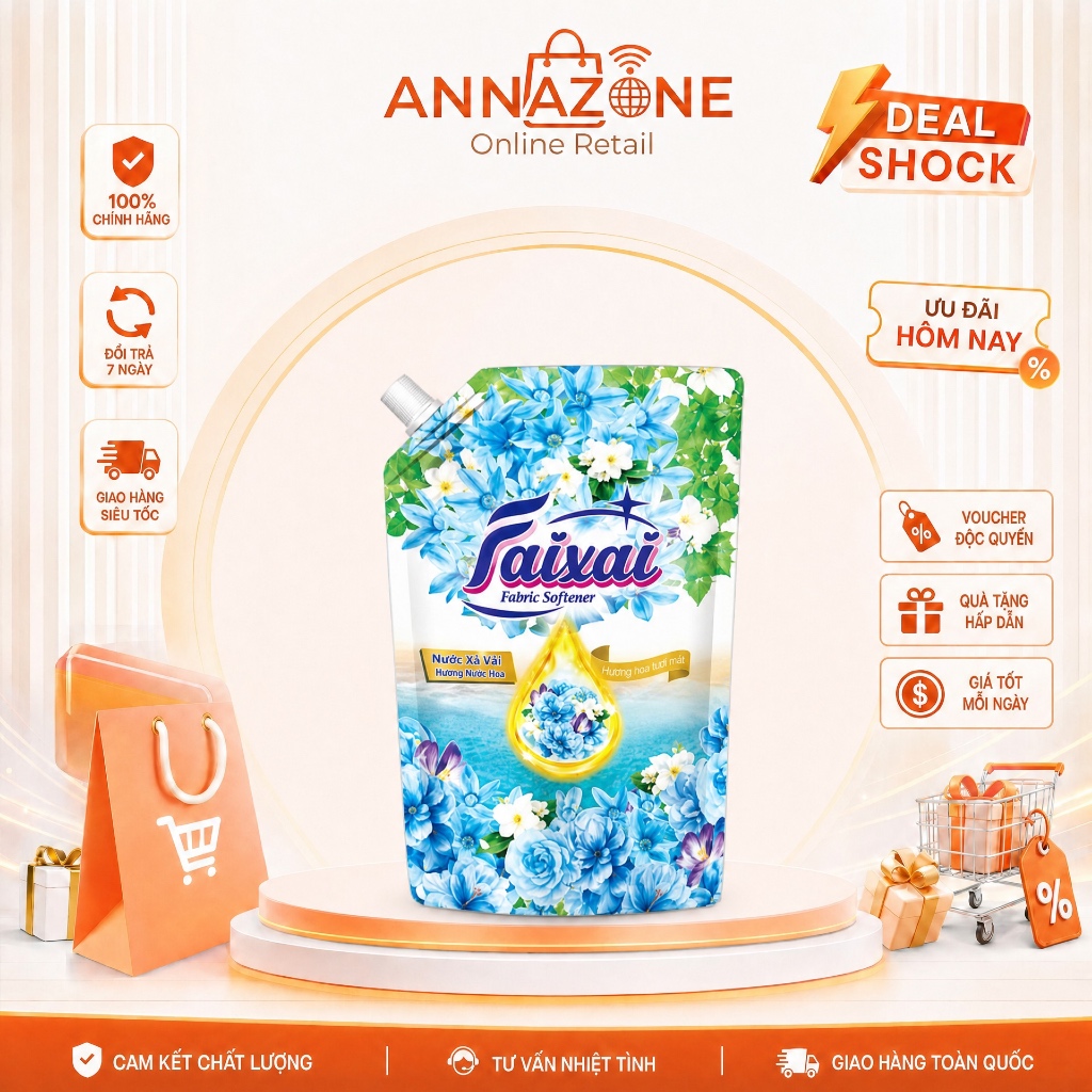 Nước Xả Vải Sinh Học 6in1 FAIXAI 1.6L [QUÀ TẶNG HẤP DẪN][Lẻ/Combo Tiết Kiệm]