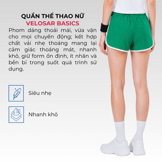 Quần Shorts Thể Thao Nữ VELOSAR PSP-20052– Nhẹ, Nhanh Khô, Co Giãn, Thoáng Mát