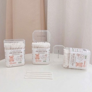 [MONONA] Tăm Bông Cho Bé Sơ Sinh Chất Liệu Bông Tự Nhiên Hộp 200 Que - Lucie's Mom