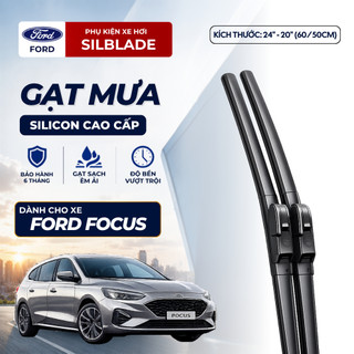 Gạt mưa Ford Focus lưỡi gạt cao su Nhật Bản phủ Graphene chính hãng SILBLADE