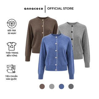 [HOẢ TỐC] Áo Len Cardigan Nữ Dài Tay Cổ Tròn Phong Cách Hàn Quốc | Cardigan 02