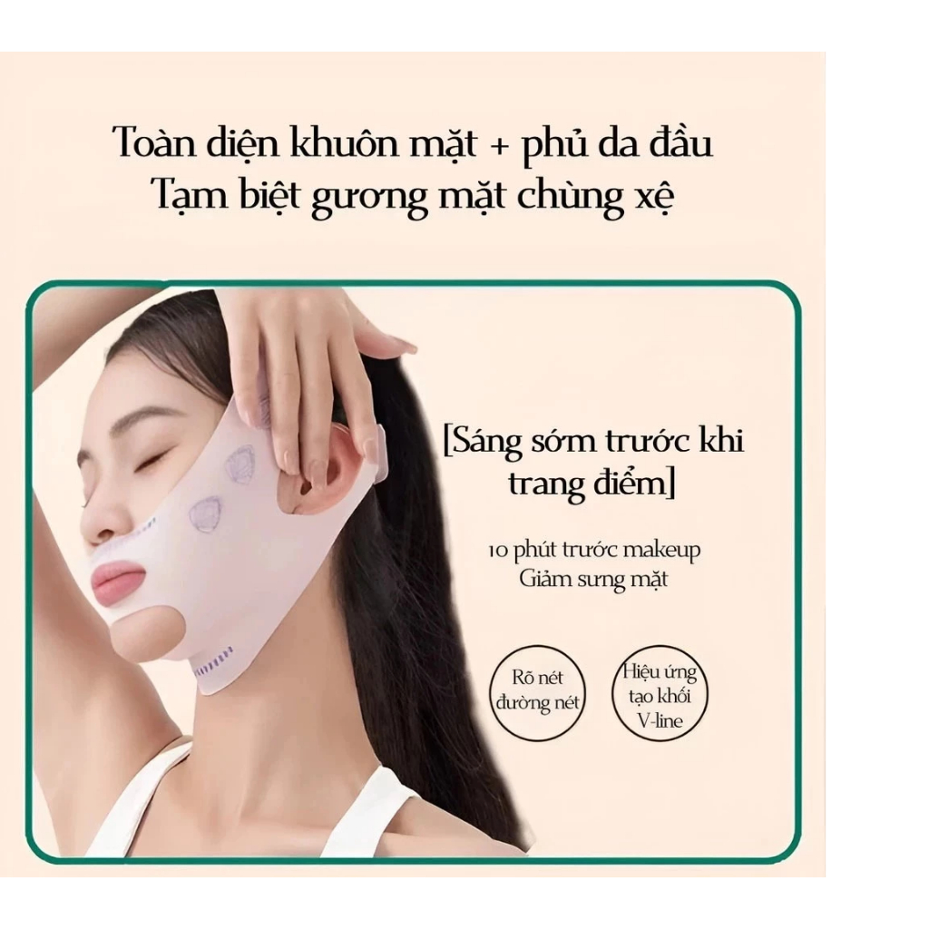 Mặt Nạ Nâng Cơ Mặt V-Line, Đai Đeo Thon Gọn Mặt, Giảm Nọng Cằm Khi Ngủ