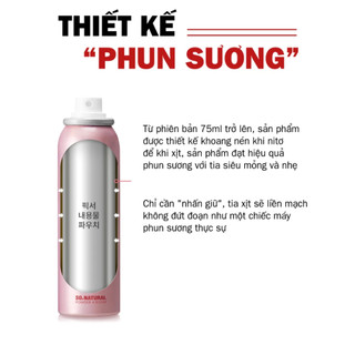 Xịt khóa nền Makeup So Natural Fixx All Day Setting Spray 75ml kiềm dầu giữ lớp nền bền màu suốt ngày dài