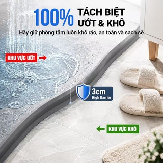 ZiinLife Dải Chặn Nước Silicon Chống Tràn Đa Năng - Cho Nhà Tắm, Bồn Cầu, Bồn Rửa & Máy Giặt