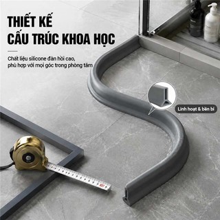 ZiinLife Dải Chặn Nước Silicon Chống Tràn Đa Năng - Cho Nhà Tắm, Bồn Cầu, Bồn Rửa & Máy Giặt