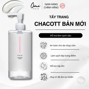 TẨY TRANG CHACOTT FOR PROFESSIONALS CLEANSING WATER 500ML MẪU MỚI
