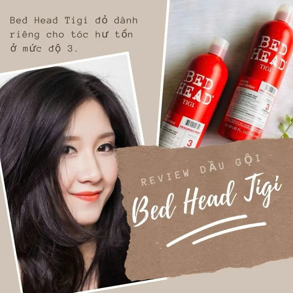 Dầu Gội Xả Tigi Đỏ Bed Head Tái SInh, Siêu Phục Hồi 750ml - Ever Queen