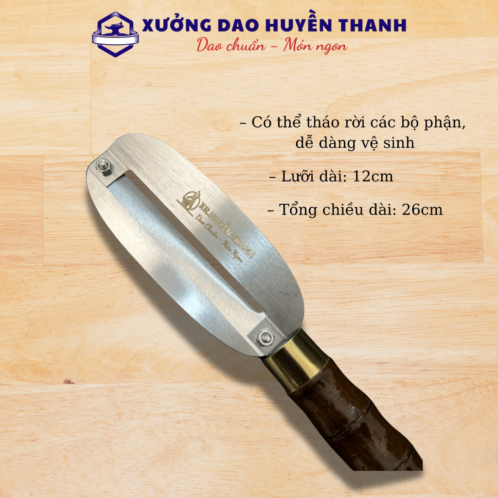 Dao Bào Củ Quả Đa Năng 3 Trong 1, Kháng Han Rỉ- Sắc Bén Dễ Sử Dụng Cán Đốt Trúc.