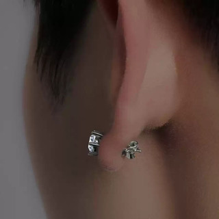 SNUOFO - Khuyên tai đính đá Zircon dành cho nam Khuyên tai cao cấp cho tai xỏ lỗ Khuyên tai nam thời thượng mới năm 2025