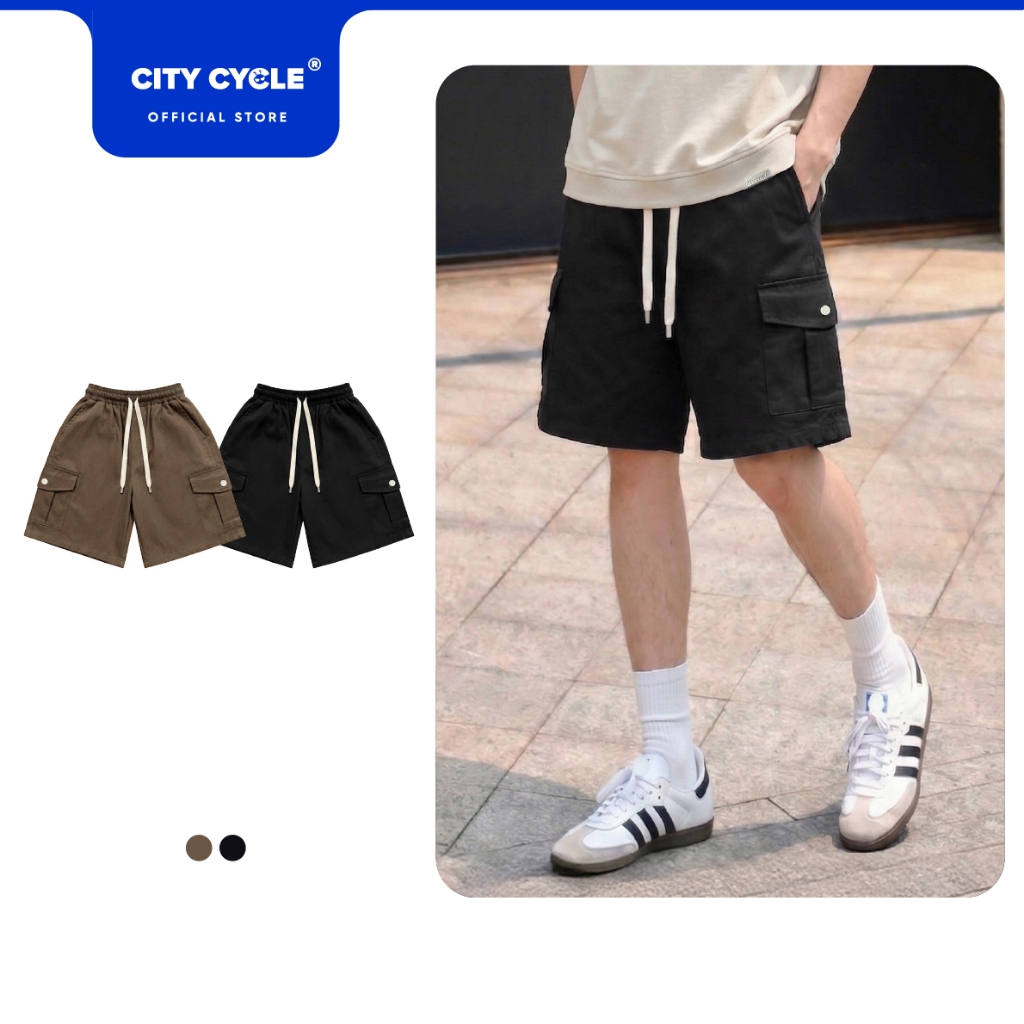 Quần short đùi nam nữ mùa hè Local Brand Chính Hãng City Cycle Short Kaki Túi Hộp