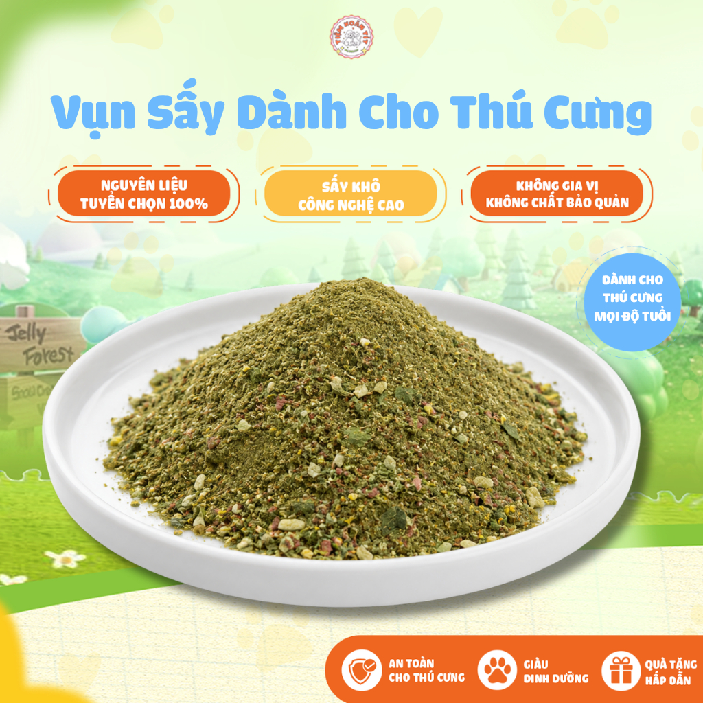 Vụn Sấy Cao Cấp (Ức Gà, Cỏ Mèo, Trứng Gà,...)