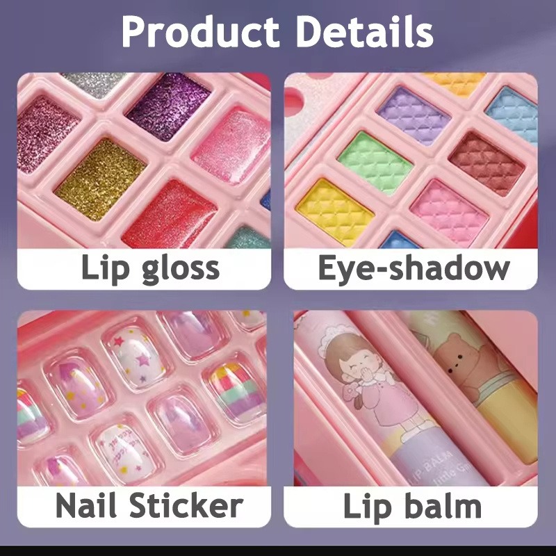 Đồ Chơi Trang Điểm Vali Trang Điểm Đồ Chơi Cho Bé Gái Cốp Trang Điểm Bộ Đồ Chơi Làm Nail- Đồ Chơi Cho Bé PUKAPI