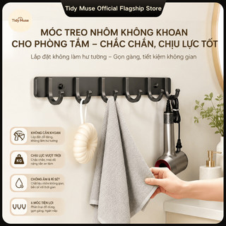 Móc dán tường treo đồ | Lắp bằng keo dán hoặc khoan | Chống gỉ, không bong sơn – Treo đồ thoải má