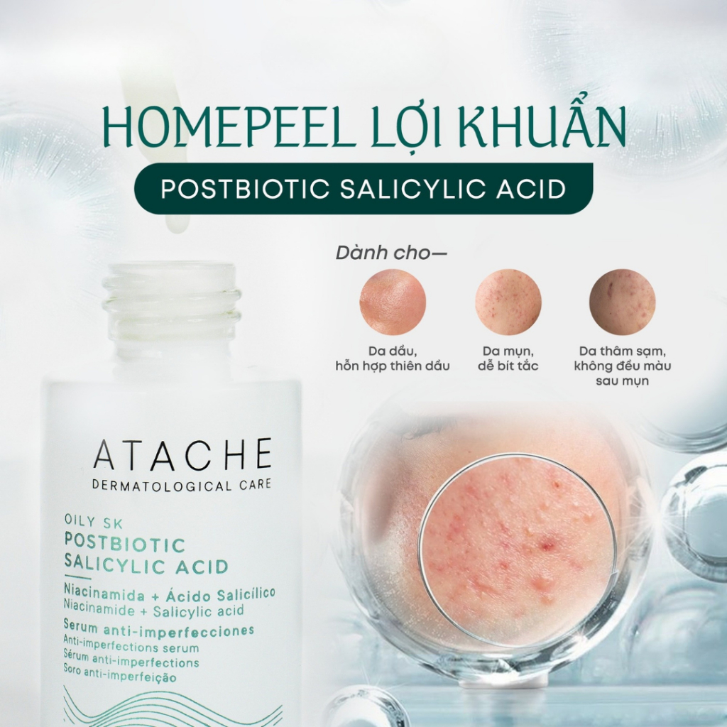 [Công Ty] ATACHE Oily SK Postbiotic Salicylic Acid Serum  Dành Cho Da Dầu 30ml | BigBuy360 - bigbuy360.vn