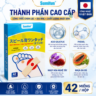 Miếng Dán Mụn Cóc Sumifun 42 Miếng - Dạng Patch Tiện Lợi Cho Vùng Da Mụn Cóc Chai Sần