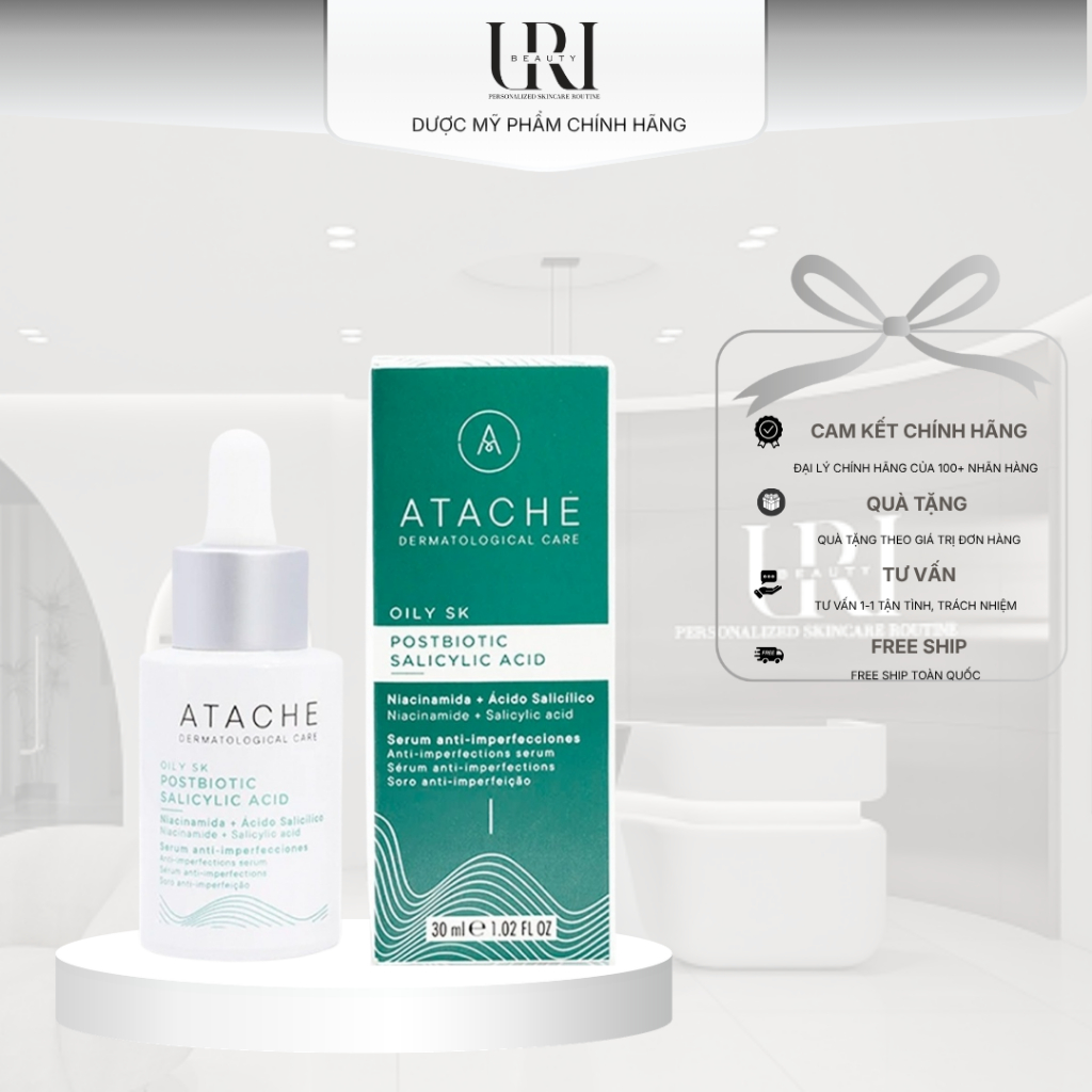 [Công Ty] ATACHE Oily SK Postbiotic Salicylic Acid Serum  Dành Cho Da Dầu 30ml