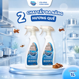 Combo 2 Chai Xịt Tẩy Dầu Mỡ Nhà Bếp Đa Năng Clara Hương Quế 500ml Chính Hãng TBDN001, Xịt Tẩy Bếp Gas, Bếp Từ, Khử Mùi