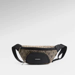 Túi Bumbag Monogram Nate Chất Liệu Vải Dệt Hoạ Tiết Phối Da Cao Cấp Leonardo — ảnh 1