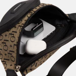 Túi Bumbag Monogram Nate Chất Liệu Vải Dệt Hoạ Tiết Phối Da Cao Cấp Leonardo — ảnh 6