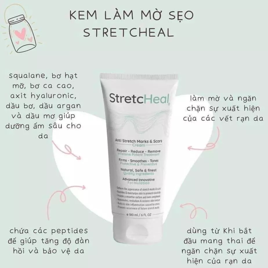 KEM NGỪA RẠN DA STRECHEAL DƯỠNG ẨM HỖ TRỢ GIẢM RẠN DA CHO MẸ BẦU VÀ SAU SINH