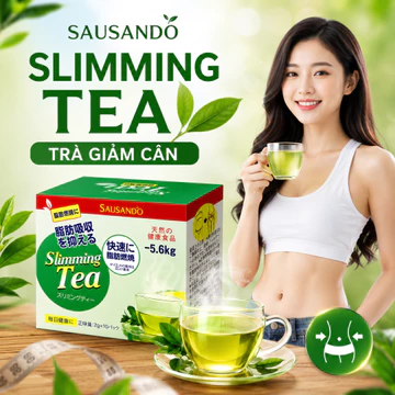 SAUSANDO Trà giảm cân Trà Thảo Mộc Nhật Bản Kiểm Soát Cân Nặng Dáng Gọn Tự Tin - Hộp 10 Gói