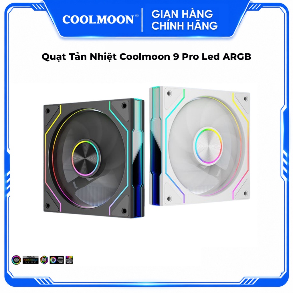 Quạt Tản Nhiệt Coolmoon HiFrost 9 Pro Led ARGB | BigBuy360 - bigbuy360.vn