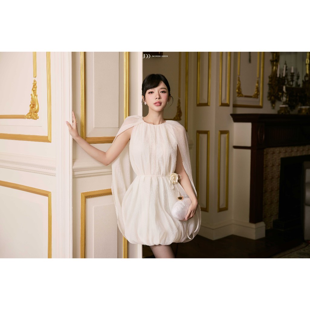 Đầm Party Giật Bom 1P11.2605. Đầm Dự Tiệc Đầm Tiểu Thư. Đầm Công Chúa Đầm Dress Cape Dress Đầm Xòe Phồng Cao Cấp By JM