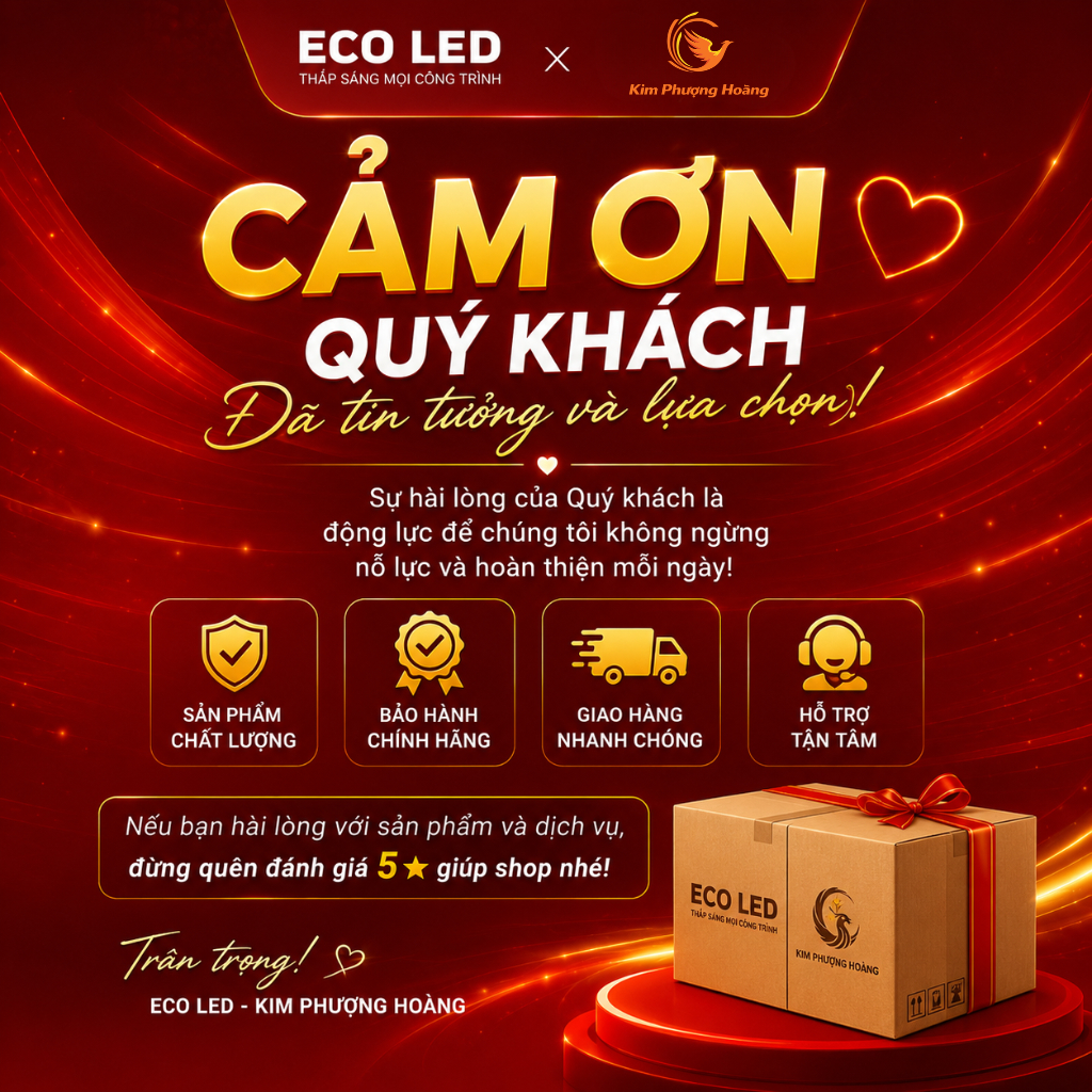 (Thư cảm ơn) Đèn led, đèn trang trí - BH 2 năm