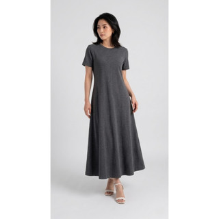 [HOẢ TỐC] Đầm Thun Nữ Dáng Suông Dài Tay Ngắn Phong Cách Tối Giản | Minimal Dress 01