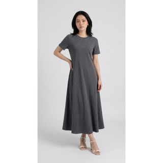 [HOẢ TỐC] Đầm Thun Nữ Dáng Suông Dài Tay Ngắn Phong Cách Tối Giản | Minimal Dress 01