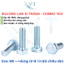 Bu Lông M8 Lục Giác Ngoài Xi Trắng Dài 20mm-100mm - Bulong. Thép Xi Mạ Kẽm Trắng Chống Gỉ Bán Theo Ký