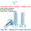 Bu Lông M8 Lục Giác Ngoài Xi Trắng Dài 20mm-100mm - Bulong. Thép Xi Mạ Kẽm Trắng Chống Gỉ Bán Theo Ký