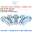 Bu Lông M8 Lục Giác Ngoài Xi Trắng Dài 20mm-100mm - Bulong. Thép Xi Mạ Kẽm Trắng Chống Gỉ Bán Theo Ký
