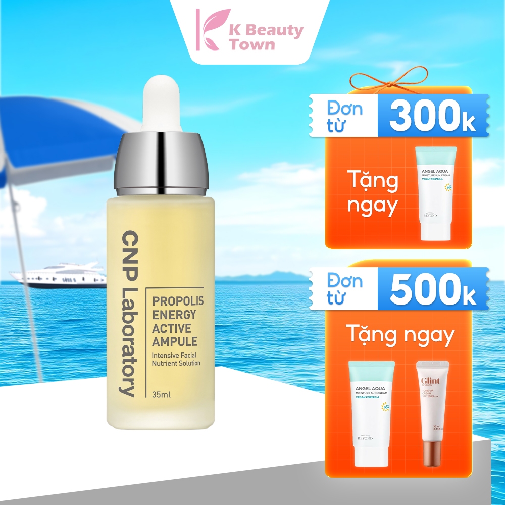 Tinh chất tái tạo phục hồi da chiết xuất keo ong CNP Propolis Energy Active Ampule x K Beauty Town